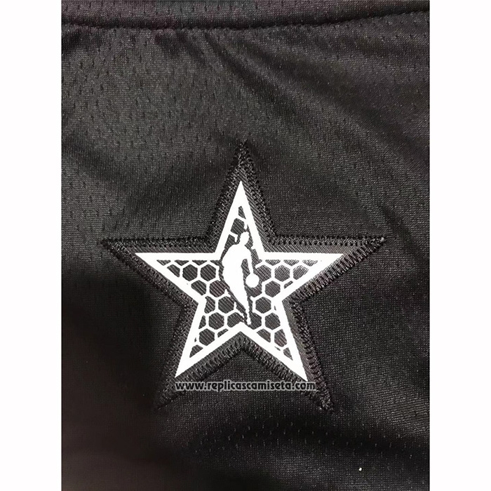 Camiseta All Star 2019 Miami Heat Dwyane Wade #3 Negro